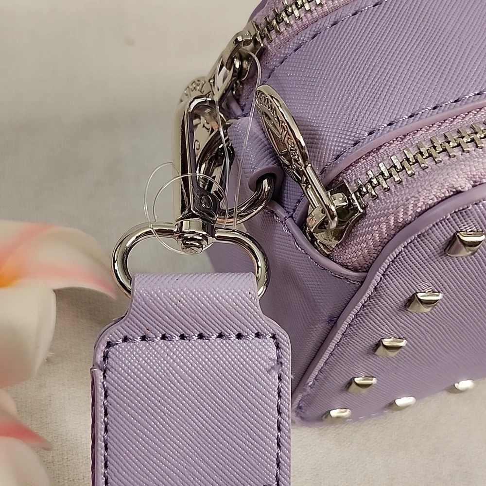 Valentino Orlandi Lavender Crossbody Bag & Coordinating Betsey Johnson Wallet